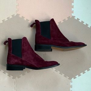 Suede ankle boots